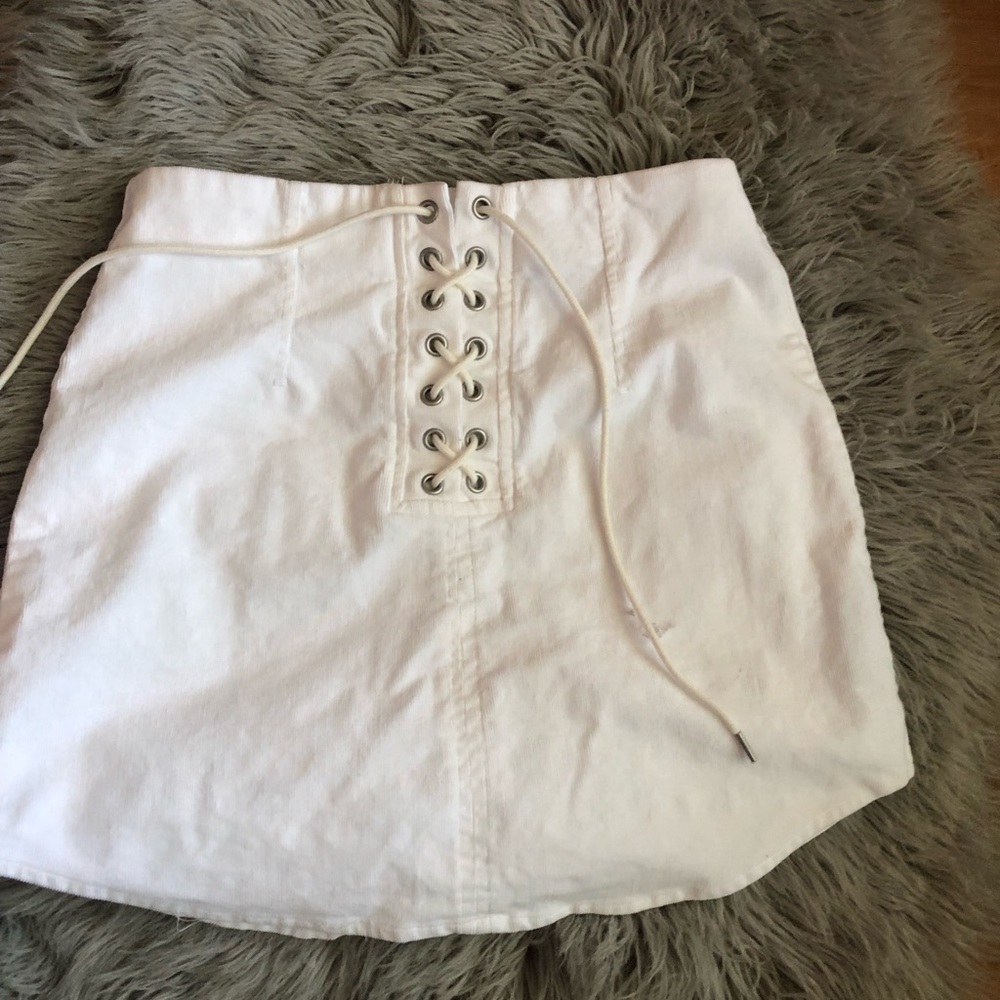 White skirt